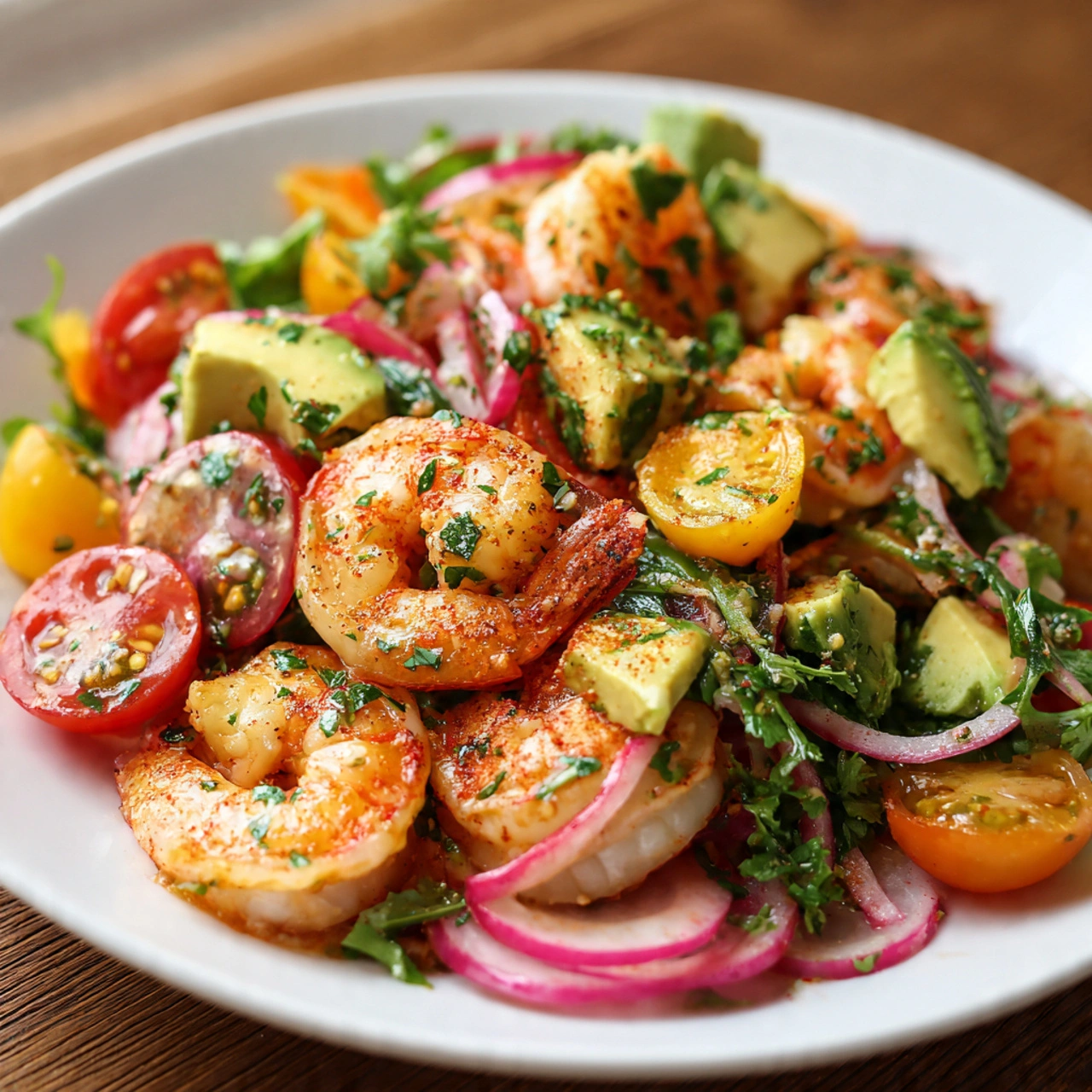 Quick & Healthy Shrimp Avocado Salad: Ready in 15 Minutes